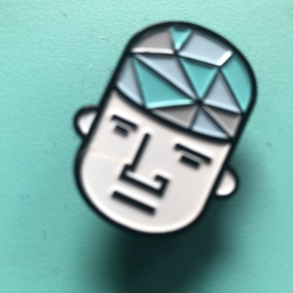 Brainiac Geometric Pin - Picture 2 of 4